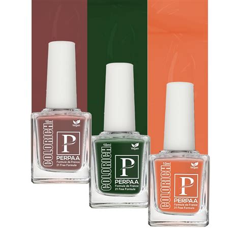 Buy PERPAA® Colorich vegan & organic Nail Paint Pack 3 Nail Polish ...