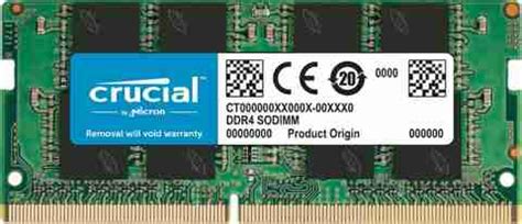 Crucial CT Series DDR4 4 GB (Dual Channel) Laptop DRAM (CT4G4SFS824A ...