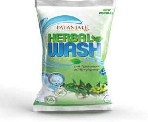PATANJALI Herbal Wash Detergent Powder, Dissolves Easily & Removes ...