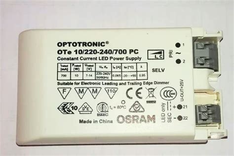 Optotronic PC Driver - Osram Optotronic OTe 18/220-240/450 PC Driver ...