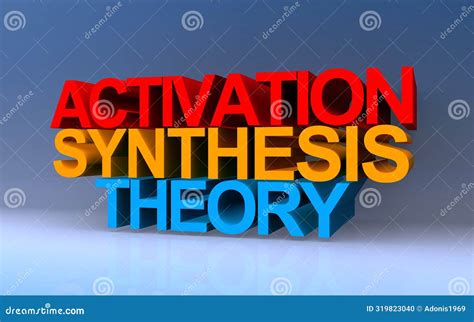 Activation Synthesis Theory on Blue Stock Illustration - Illustration ...