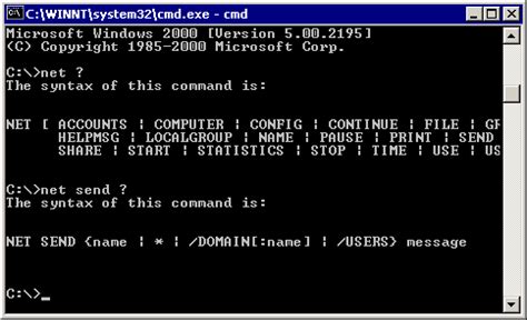 Image result for Net Send Command