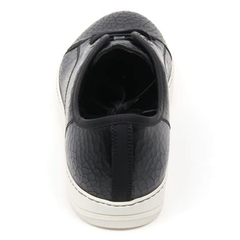 C2842 sneaker uomo LANVIN CRAC scarpa nero low top shoe man