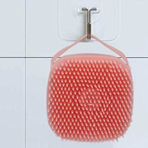 HUDACRUSH Blue Body Scrubber with Soap Dispenser Bath Brush, Body brush ...