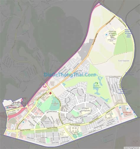 Map of Kapolei CDP - Thong Thai Real