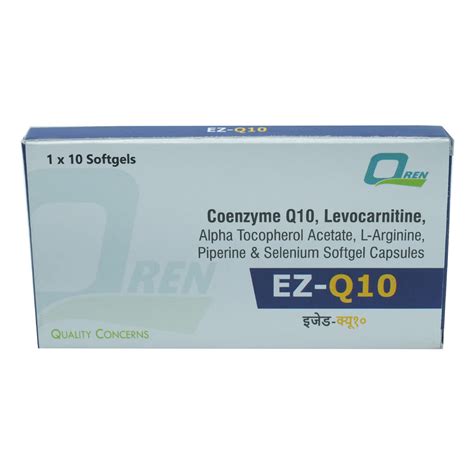 EZ-Q10 Softgel Capsule 10's Price, Uses, Side Effects, Composition ...