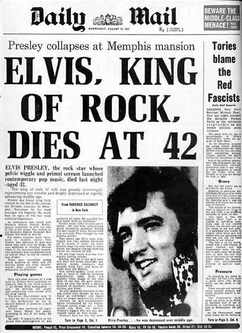 SNEAK PEEK : RIP Elvis Presley: August 16, 1977