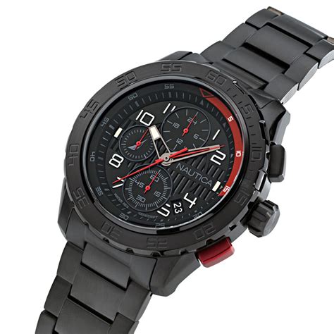 NST 101 Recycled Stainless Steel Chronograph Watch | Nautica