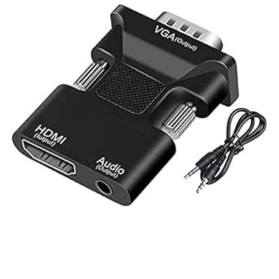 Buy HDMI to VGA AdapterConverter,FUDIGO 1080P HDMI Female to VGA Male ...