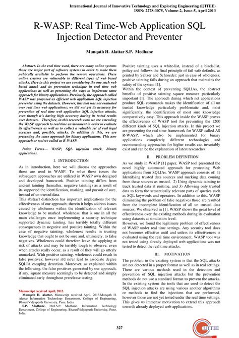 Image result for SQL Injection Wasp Code