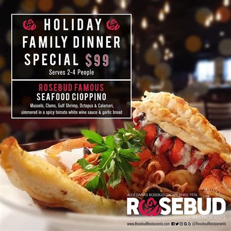 Rosebud Rosetta Italian menus in Chicago, Illinois, United States