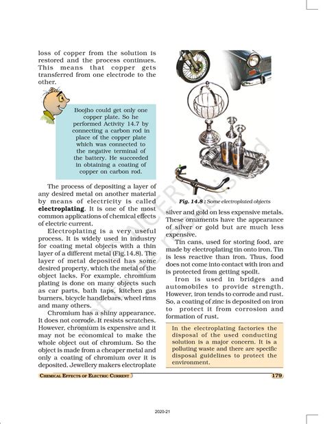 Image result for Class 8 Science Chemical Effects of Current