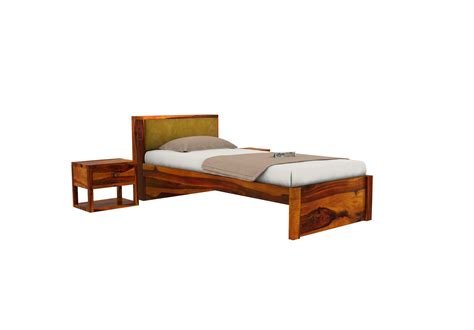 Buy Laverock Bed with Storage King Size Honey Finish Online :Urbanwood