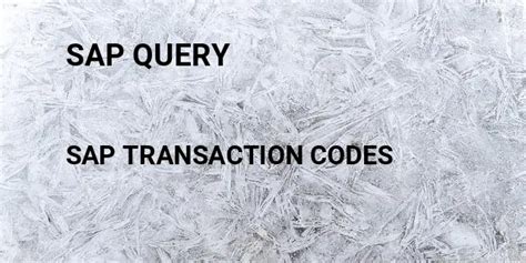 Image result for SAP Query Tcode