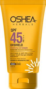 OSHEA Sunscreen UVShield Mattifying Gel Cream SPF 45 PA+++ - Price in ...