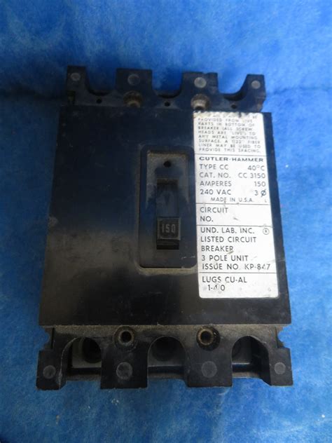EATON / CUTLER HAMMER 150 AMP CIRCUIT BREAKER + 1 Year Warranty ...