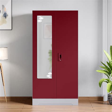 GODREJ INTERIO Almirah Slimline 2-Door Steel Almirah, Cupboard for ...