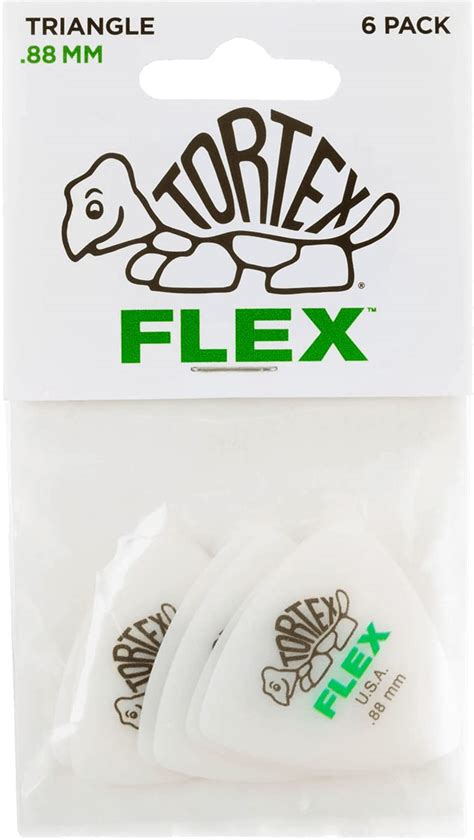 Dunlop Guitar Pick Tortex Flex Triangle .88mm (6 PK) : Amazon.in ...