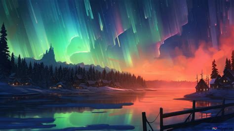 Northern lights commonly known as the Aurora Borealis 4K wallpaper download