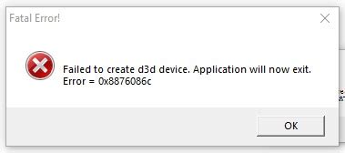 How to Solve Could Not Create Direct3D Device 9 的图像结果