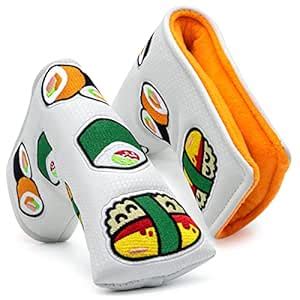 White Golf Putter Cover Japanese Sushi,Blade Putter Headcover : Amazon ...