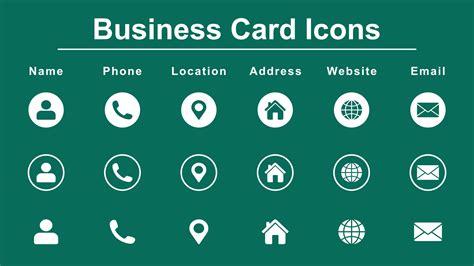 Symbols for Business Cards 的图像结果