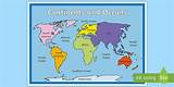 Seven Continents Map - Geography Teaching Resources - Twinkl