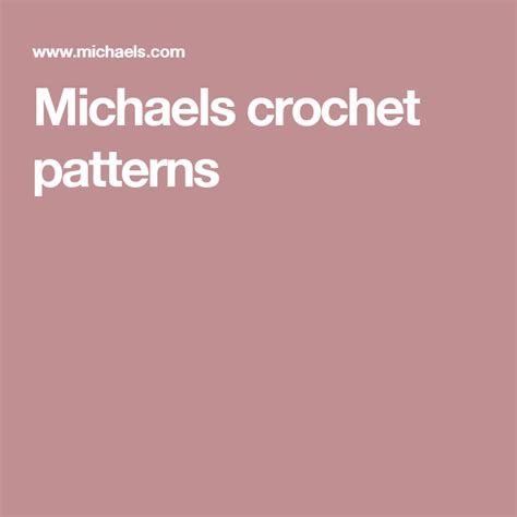 Image result for Michaels Crochet Patterns