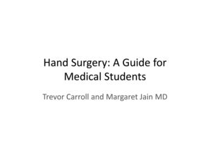 Fillable Online utoledo Microsoft PowerPoint - Hand Surgery-A Guide for ...
