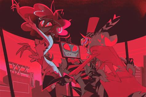 vox, velvette, and valentino (hazbin hotel) drawn by ssyy_aagg | Danbooru