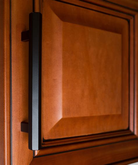 Buy GlideRite 5 Screw Spacing Hexagon Matte Black Bar Pull Cabinet ...