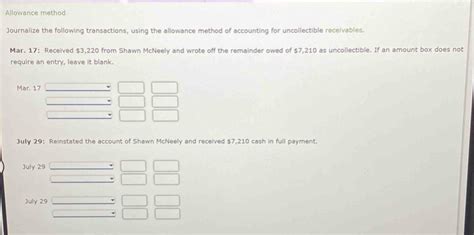 Allowance Method Journalizing 的图像结果