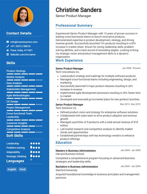 7 Best Senior Product Manager Resume Examples for 2026