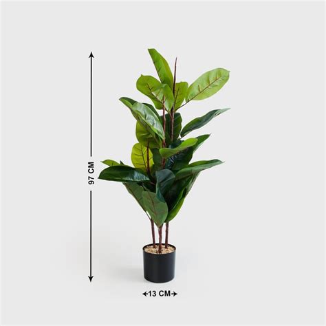 Buy Gardenia Rubber Artificial Plant in Pot from Home Centre at just ...