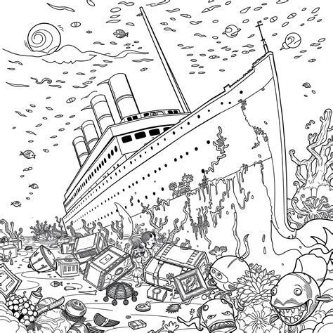 Best Titanic Coloring Pages (Free Printable PDF)