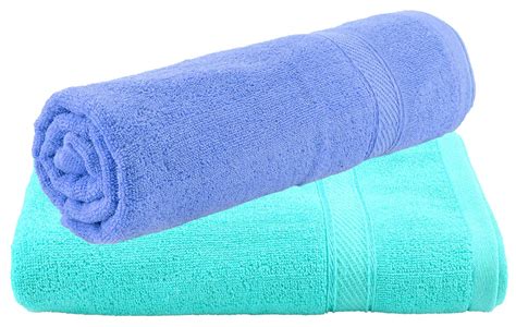Kuber Industries Cotton Bath Towel 30"x60" (Sea Green & Blue, 2 ...