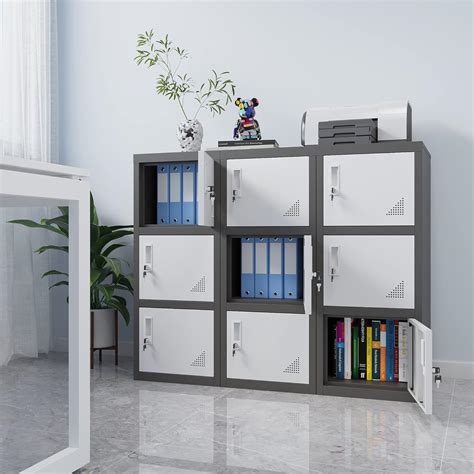 Buy ZONLESON Metal Locker Storage Cabinet for School, Gym, Home, Office ...
