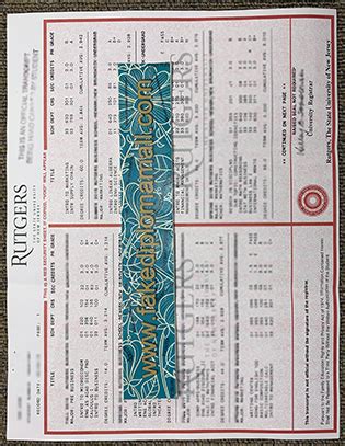 Image result for Rutgers Transcript