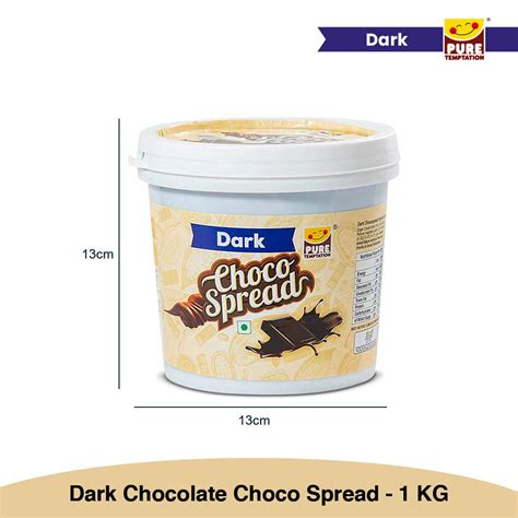 Pure Temptation® Premium Dark Chocolate Flavoured Choco Spread Jar 1 k ...