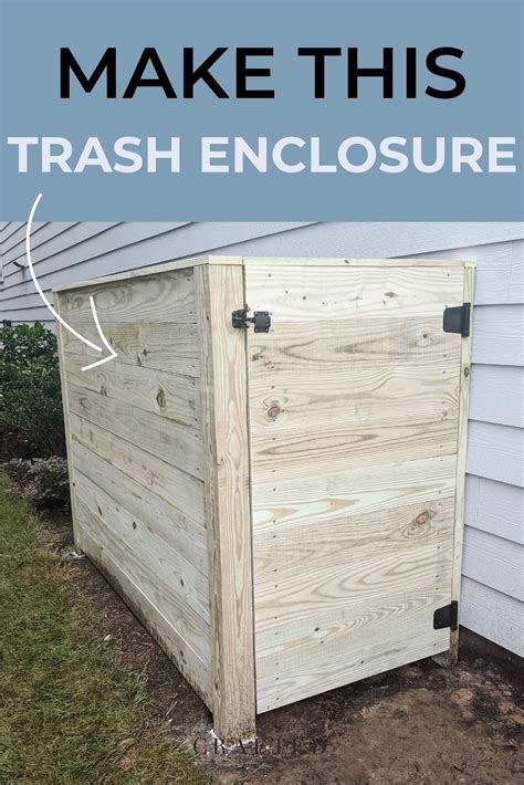 Diy garbage can enclosure hide your trash cans outdoors – Artofit