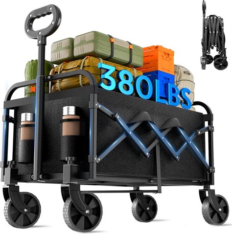 BEUSZATED Collapsible Wagon 380 lbs, Heavy Duty Wagons Carts India | Ubuy
