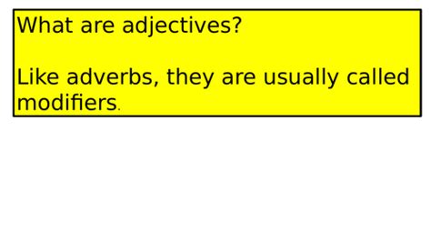 Image result for Parallel Adjectives as Modifiers