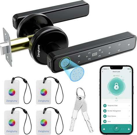 Change Battery Fingerprint Door Lock - Smart Door Knob With Passcode ...