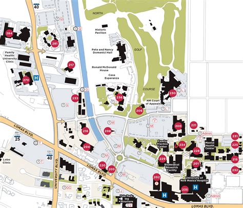 Unm Albuquerque Campus Map