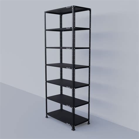Slotted Angle Metal Rack (87"H x 35"L x 18"D) Storage Rack Unit