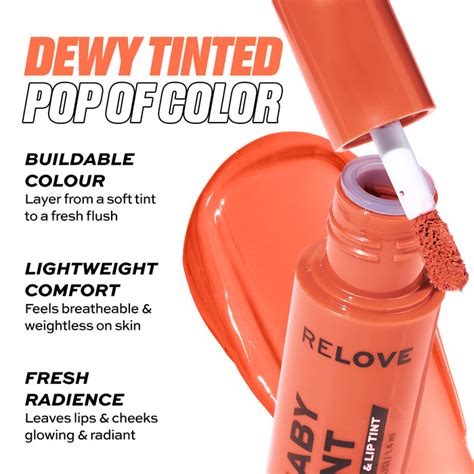 Buy Revolution Relove Baby Tint Coral Lip & Cheek Tint online – HOK Makeup