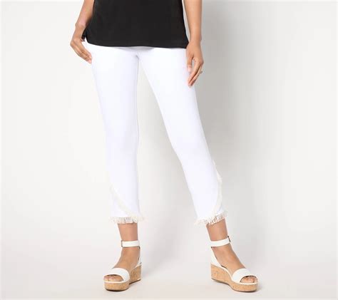 Women With Control Tummy Control Petite Prime Stretch Denim Crop Pant ...