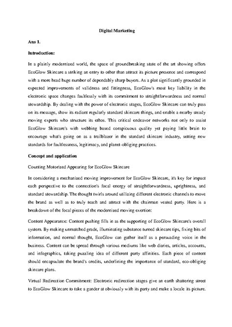 Digital Marketing mandatory assignment for nmims 4th semester. for MBA ...