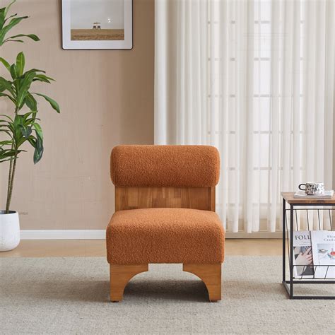 Isabelle & Max™ Aundray Modern Boucle Accent Chair With Rolled Backrest ...