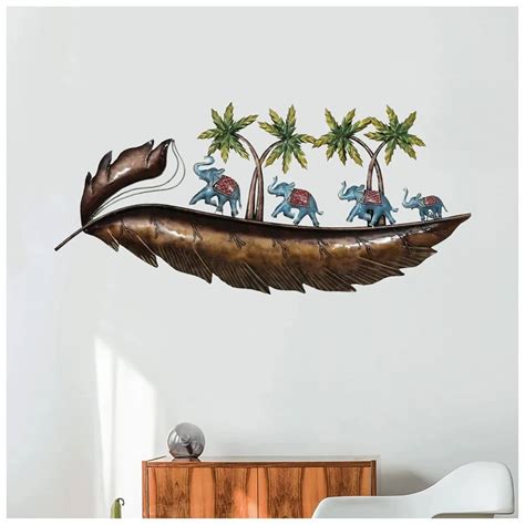 Elephants on Leaf Artwork | Unique Home Decor – V Home Decor